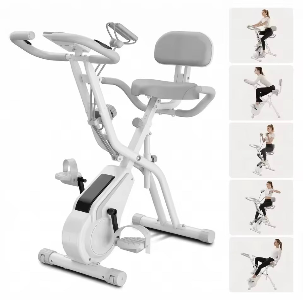 Vélo d’appartement pliable 5-en-1 – Movea Home Fitness